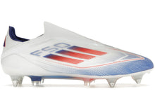 Load image into Gallery viewer, adidas F50 Elite Laceless SG Cloud White Solar Red Lucid Blue