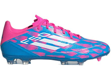 Load image into Gallery viewer, adidas F50 League Multi-Ground Solar Blue Cloud White Solar Pink