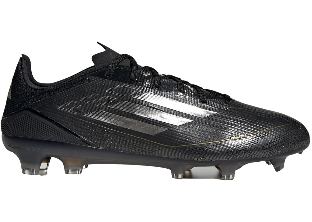 adidas F50 Pro FG Core Black Iron Metallic Gold Metallic