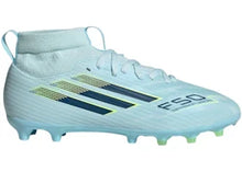 Load image into Gallery viewer, adidas F50 Sparkfusion League Mid Cut FG/AG Ice Cold Precision Pack (GS)