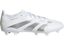 Load image into Gallery viewer, adidas Predator 24 League Low FG Cloud White Silver Metallic Grey