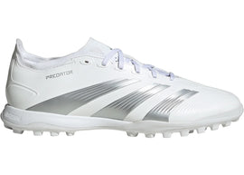 adidas Predator 24 League Low Turf Cloud White Silver Metallic Grey