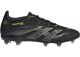 adidas Predator Elite FG Core Black Iron Metallic Lucid Lemon (GS)