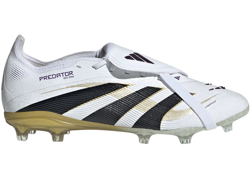 adidas Predator Elite Fold-Over Tongue FG Cloud White Core Black Gold Metallic (GS)