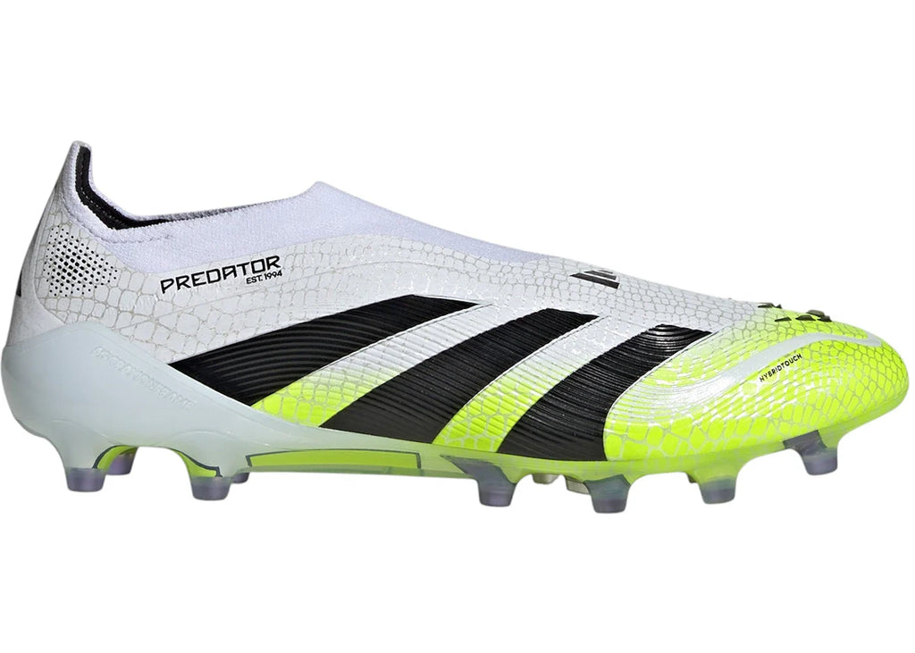 adidas Predator Elite Laceless AG Cloud White Core Black Lucid Lemon
