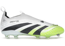Load image into Gallery viewer, adidas Predator Elite Laceless FG Cloud White Core Black Lucid Lemon (GS)