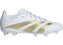 Load image into Gallery viewer, adidas Predator League FG Cloud White Gold Metallic Sandy Beige Met (GS)