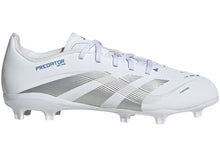 Load image into Gallery viewer, adidas Predator League FG/MG Cloud White Silver Metallic Bright Royal (GS)