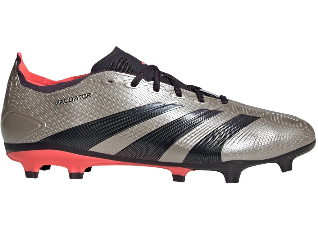 adidas Predator League FG Platinum Metallic Aurora Black Turbo