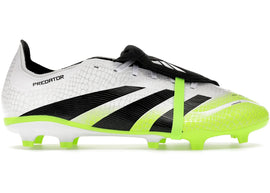 adidas Predator League Fold-Over Tongue FG/MG Cloud White Core Black Lucid Lemon