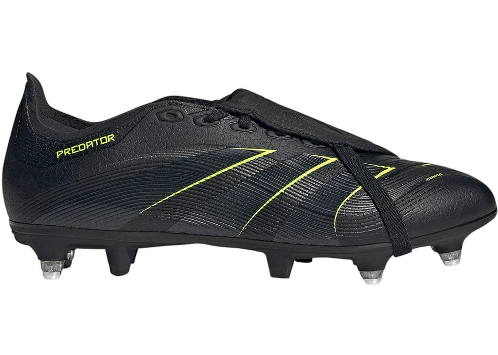 adidas Predator League Fold-Over Tongue SG Core Black Carbon Lucid Lemon