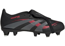Load image into Gallery viewer, adidas Predator League Fold-Over Tongue SG Core Black Grey Four Lucid Red (GS)