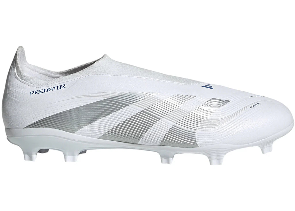 adidas Predator League Laceless FG/MG Cloud White Silver Metallic Bright Royal