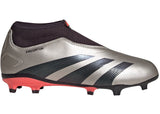 adidas Predator League Laceless FG Platinum Metallic Aurora Black Turbo (GS)