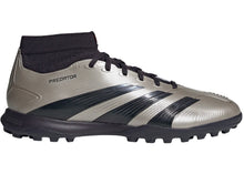 Load image into Gallery viewer, adidas Predator League Mid Turf Platinum Metallic Aurora Black Turbo