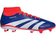 Load image into Gallery viewer, adidas Predator League Sock FG Lucid Blue Cloud White Solar Red