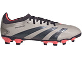 adidas Predator Pro MG Platinum Metallic Aurora Black Turbo