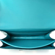 Load image into Gallery viewer, Matte Alligator Constance 18 Bleu Paon