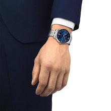 Load image into Gallery viewer, Tissot Chemin Des Tourelles Powermatic 80 Blue Dial Silver Steel Strap Watch for Men - T099.407.11.048.00