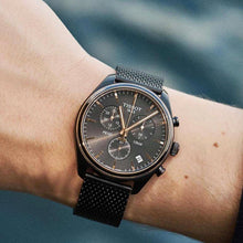 Load image into Gallery viewer, Tissot T Classic PR 100 Chronograph Anthracite Black Dial Black Mesh Bracelet Watch For Men - T101.417.23.061.00