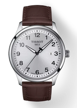 Load image into Gallery viewer, Tissot T-Sport Gent XL Silver Dial Brown Leather Strap Watch for Men - T116.410.16.037.00