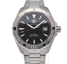 Load image into Gallery viewer, Tag Heuer Aquaracer Automatic Black Dial Silver Steel Strap Watch for Men - WAY2110.BA0928