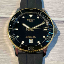 Load image into Gallery viewer, Tissot Seastar 1000 Black Dial Black Rubber Strap Watch For Men - T120.410.27.051.00