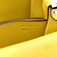 Load image into Gallery viewer, Ostrich Mini Sac Roulis Jaune Citron