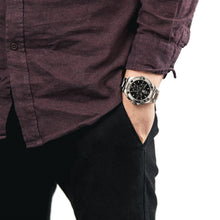 Load image into Gallery viewer, Tag Heuer Aquaracer Chronograph Black Dial Silver Steel Strap Watch for Men - CAY1110.BA0927