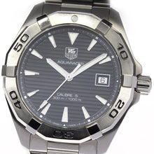 Load image into Gallery viewer, Tag Heuer Aquaracer Automatic Black Dial Silver Steel Strap Watch for Men - WAY2110.BA0928
