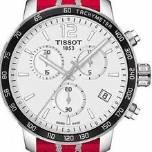 Load image into Gallery viewer, Tissot Quickster Chronograph NBA Houston Rockets Special Edition White Dial Two Tone NATO Strap Watch for Men - T095.417.17.037.12