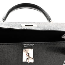 Load image into Gallery viewer, Chevre Chamkila Clou de Coeur Mini Kelly Sellier 20 Black