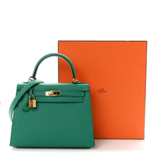 Load image into Gallery viewer, Epsom Kelly Sellier 25 Vert Jade