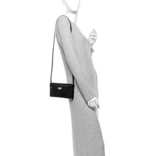 Load image into Gallery viewer, Shiny Alligator Kelly Wallet To Go Black