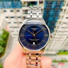 Load image into Gallery viewer, Tissot Chemin Des Tourelles Powermatic 80 Blue Dial Silver Steel Strap Watch for Men - T099.407.11.048.00
