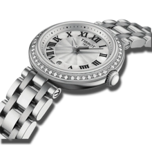 Load image into Gallery viewer, Tissot Bellissima Small Lady Diamonds Silver Dial Silver Steel Strap Watch For Women - T126.010.61.113.00