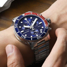 Load image into Gallery viewer, Tissot Seastar 1000 Chronograph Blue Dial Silver Steel Strap Watch For Men - T120.417.11.041.03