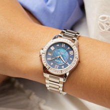 Load image into Gallery viewer, Bulova Marine Star Blue Dial Silver Steel Strap Watch for Women - 96R215
