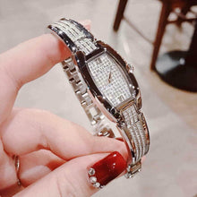 Load image into Gallery viewer, Bulova Crystal Collection Silver Dial Silver Steel Strap Watch for Women - 96L235