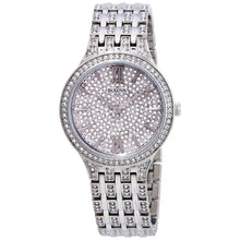 Load image into Gallery viewer, Bulova Crystal Collection Silver Dial Silver Steel Strap Watch for Women - 96L243