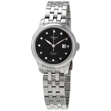 Load image into Gallery viewer, Tissot Le Locle Automatic Diamonds Mother of Pearl Black Dial Silver Steel Strap Watch For Women - T006.207.11.126.00