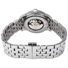 Load image into Gallery viewer, Tissot Le Locle Automatic Diamonds Mother of Pearl Black Dial Silver Steel Strap Watch For Women - T006.207.11.126.00