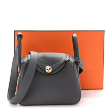 Load image into Gallery viewer, Taurillon Clemence Mini Lindy 20 Gris Misty