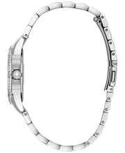 Load image into Gallery viewer, Bulova Crystal Collection Blue Mother of Pearl Dial Silver Steel Strap Watch for Women - 96L238