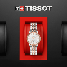Load image into Gallery viewer, Tissot T Classic Carson Premium Diamonds White Dial Two Tone Steel Strap Watch for Women - T122.207.22.036.00