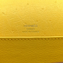 Load image into Gallery viewer, Ostrich Mini Sac Roulis Jaune Citron