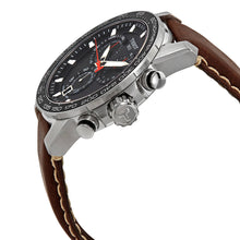 Load image into Gallery viewer, Tissot Supersport Chrono Black Dial Brown Leather Strap Watch for Men - T125.617.16.051.01