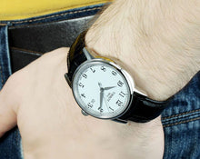 Load image into Gallery viewer, Tissot T Classic Carson White Dial Black Leather Strap Watch for Men - T085.410.16.013.00