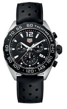 Load image into Gallery viewer, Tag Heuer Formula 1 Black Dial Black Leather Strap Watch for Men - CAZ1010.FT8024