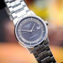 Load image into Gallery viewer, Tissot Luxury Powermatic 80 Grey Dial Silver Steel Strap Watch for Men - T086.407.11.061.00